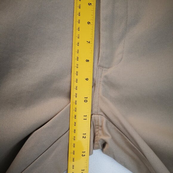 NWT Denver Hayes Men's Size 38/32 Tan Straight Flat Front Flextech 360 Khakis - Picture 10 of 11